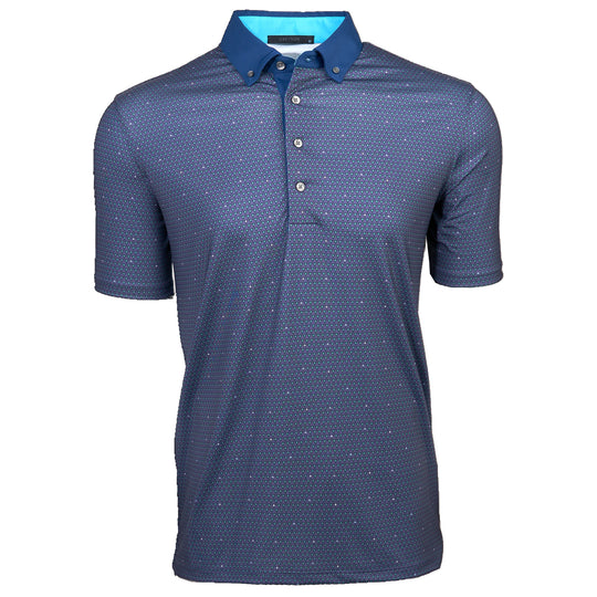 Greyson Moon Mountain Snake Sun and Wolf Mens Golf Polo
