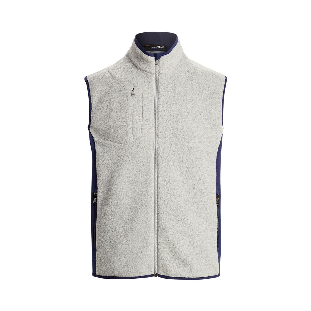 RLX Ralph Lauren Flc Hybrid Lt Grey Mens Golf Vest