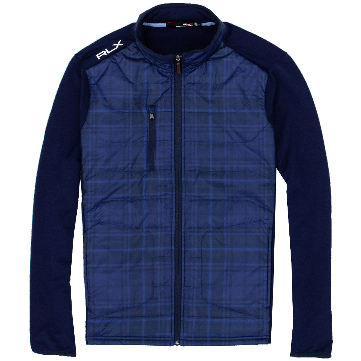 RLX Ralph Lauren Prnt CoolWool Navy Mn Golf Jacket Golf Clubs