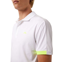 Load image into Gallery viewer, J. Lindeberg Rowland Slim Fit White Mens Golf Polo
 - 2