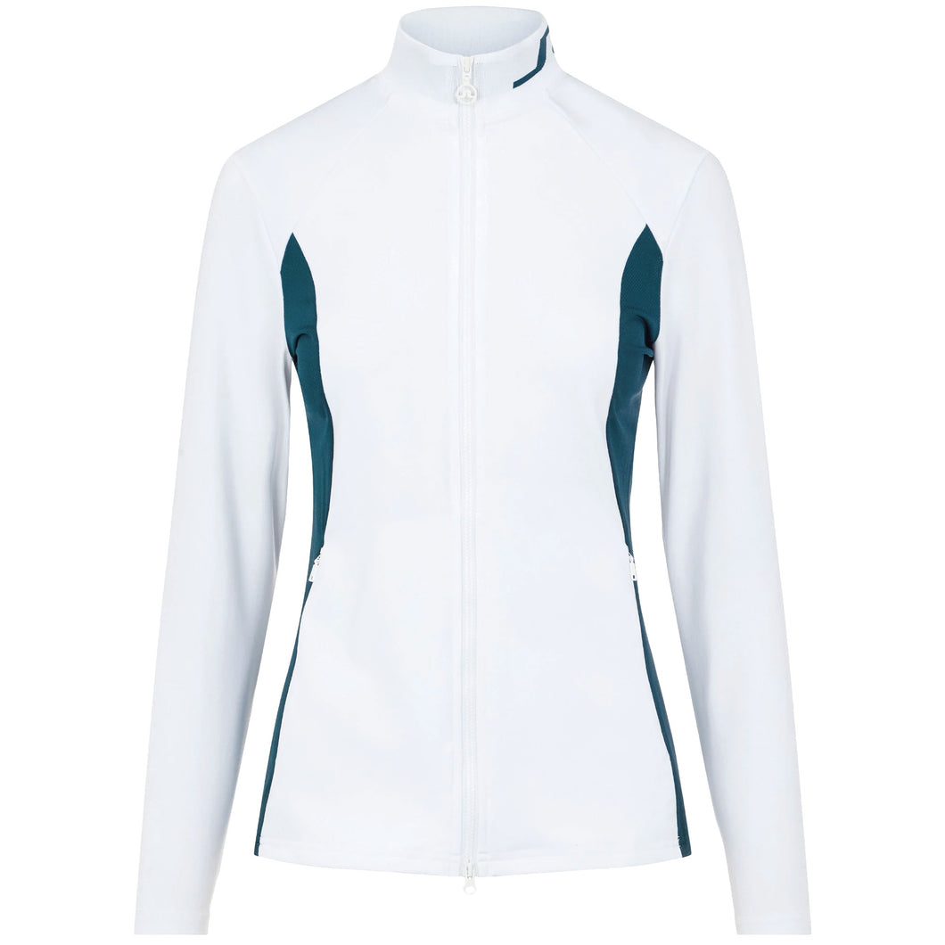 J. Lindeberg Therese Mid Layer Wht Wmn Golf Jacket