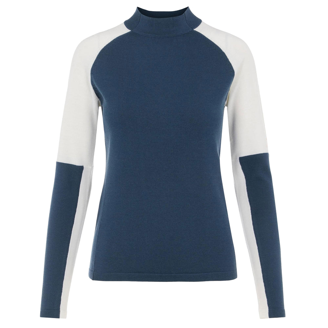 J. Lindeberg Leila Knitted Blu Womens Golf Sweater