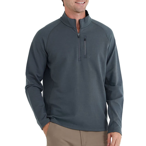 Free Fly Bamboo Heritage Fleece Mens 1/4 Zip - DARK SPRUCE 102/XXL