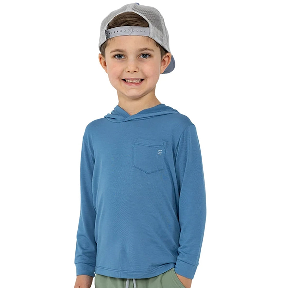 Free Fly Bamboo Shade Toddler Hoodie - ATLANTC BLU 110/6T