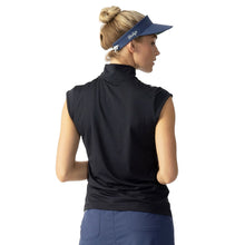 Load image into Gallery viewer, Daily Sports Malgo Navy Women Cap Sleeve Golf Polo
 - 3