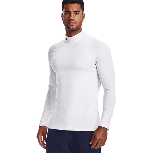 Under Armour CG Armour Fitted Mock Mens Shirt - WHITE 100/L