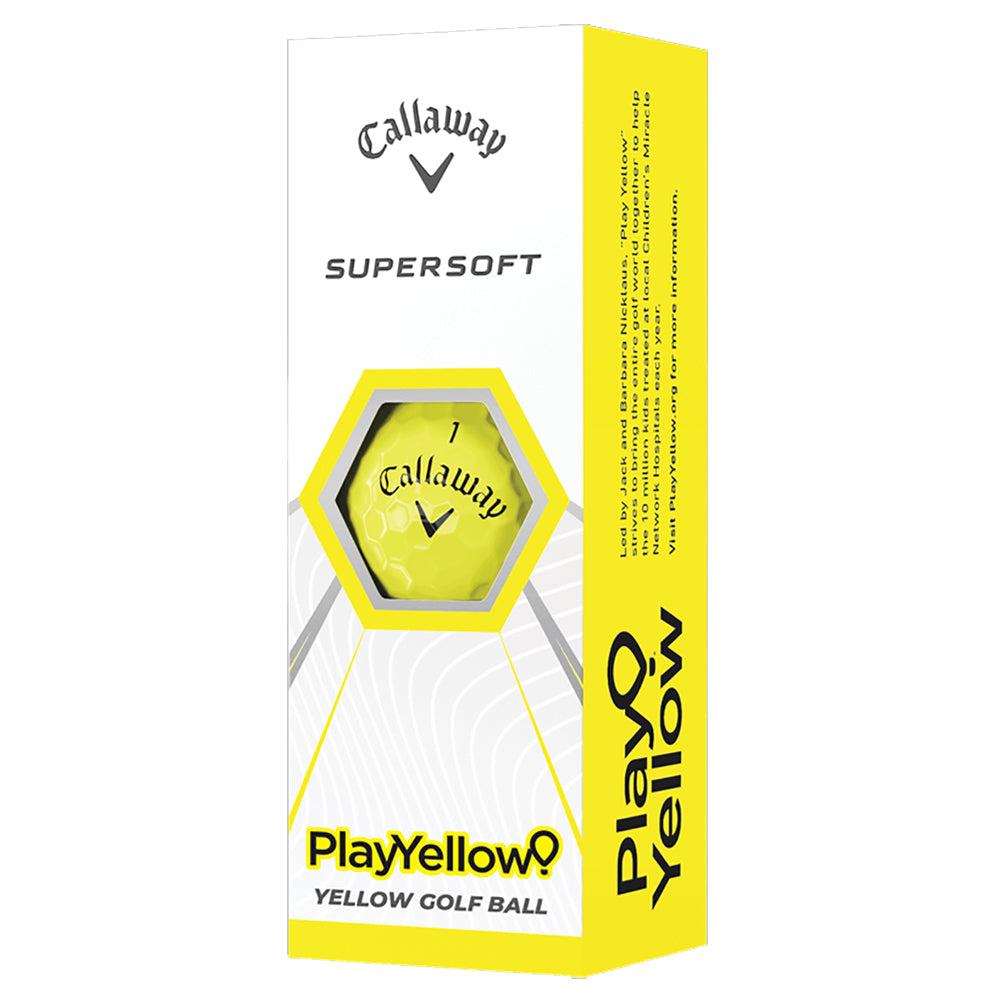 Callaway Supersoft Play Yellow Golf Balls - Sleeve - Default Title