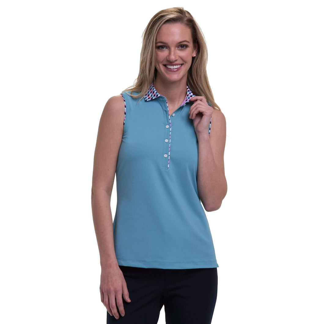 Fairway & Greene Emily Veridian Womns SL Golf Polo - Veridian/L