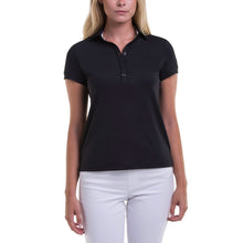 Load image into Gallery viewer, Fairway &amp; Greene Claire Black Womens Golf Polo
 - 1