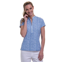 Load image into Gallery viewer, Fairway &amp; Greene Kimmie Zip Mock Womens Golf Polo
 - 1