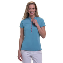Load image into Gallery viewer, Fairway &amp; Greene Kimmie Zip Mock Womens Golf Polo
 - 2