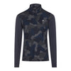 J. Lindeberg Brandon Mid Layer JL Navy Camo Mens Golf 1/4 Zip