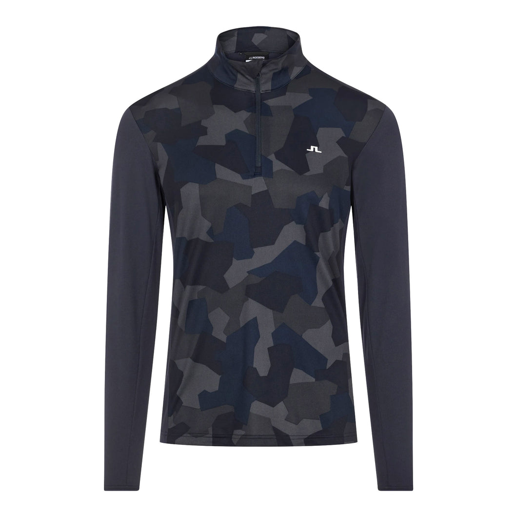 J. Lindeberg Brandon Mid Lyr Nvy Mens Golf 1/4 Zip