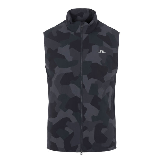 J. Lindeberg Packlight Print JL Navy Camo Mens Golf Vest