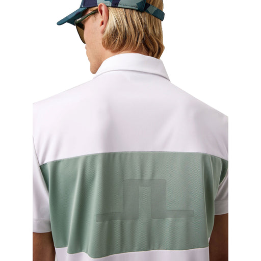 J. Lindeberg Tom Regular Fit White Mens Golf Polo
