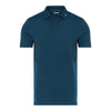 J. Lindeberg Al Majolica Blue Mens Golf Polo