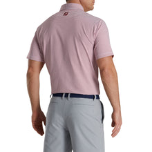 Load image into Gallery viewer, FootJoy Feeder Stripe Lisle Merlot Mens Golf Polo
 - 2