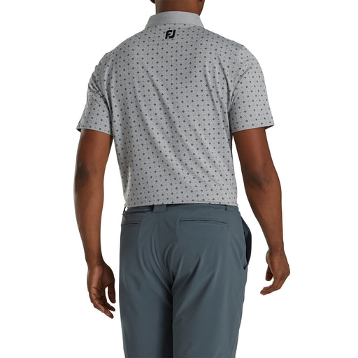 FootJoy Athletic Fit Deco Print Gy Mens Golf Polo