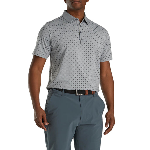 FootJoy Athletic Fit Deco Print Gy Mens Golf Polo