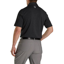 Load image into Gallery viewer, FootJoy Ath Fit Classic Stripe Blk Mens Golf Polo
 - 2
