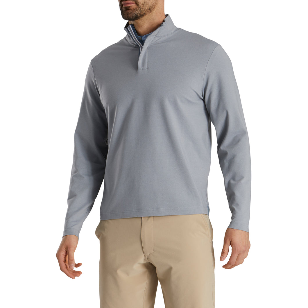 FootJoy Stretch Jersey Hthr Grey Mens Golf 1/4 Zip