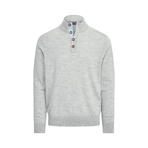 Polo Rlph Lrn Half Button Mck Grey Mn Golf Sweater - Golf Lt Gry Hth/XL