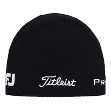 Load image into Gallery viewer, Titleist Merino Wool Mens Golf Beanie - Black/White/One Size Only
 - 1