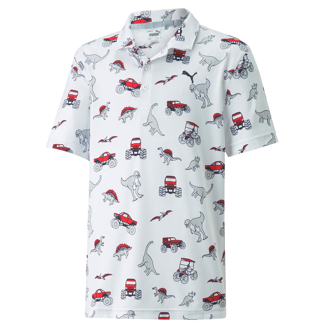 Puma CLOUDSPUN Dino-Mite Boys Golf Polo