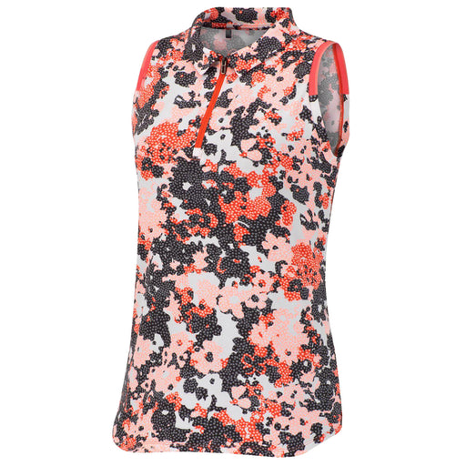 Under Armour Zinger Speckl Floral Wmn Golf Polo - VERMILLION 5505/L