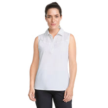 Load image into Gallery viewer, Puma Harding Womens Sleeveless Golf Polo - BRIGHT WHITE 01/L
 - 1