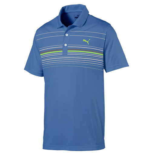 Puma MATTR Canyon Mens Golf Polo - COBALT/GRN 06/XL