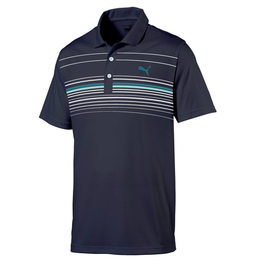 Puma MATTR Canyon Mens Golf Polo - NVY/ANGEL BL 09/XL