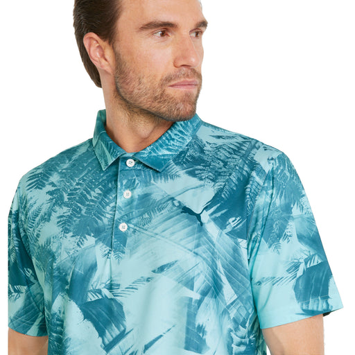 Puma MATTR Palm Leaves Mens Golf Polo