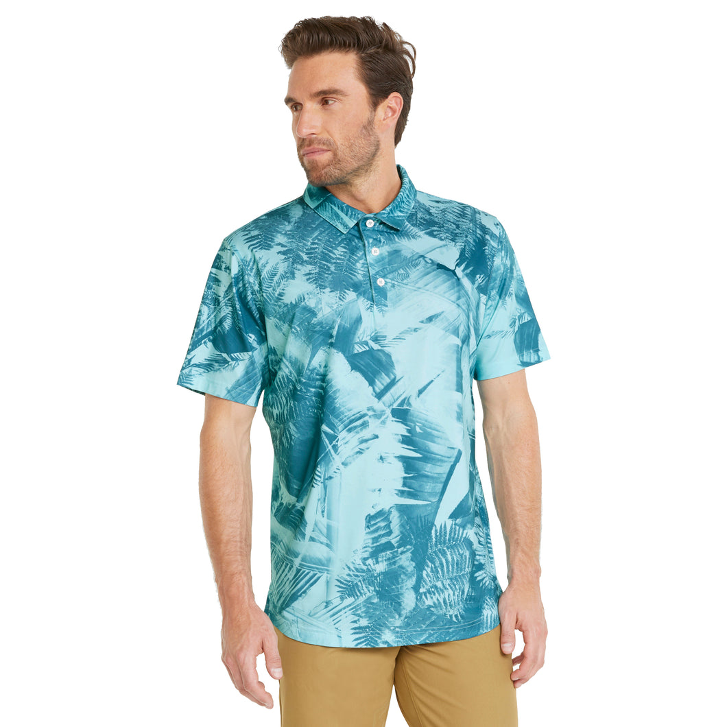 Puma MATTR Palm Leaves Mens Golf Polo