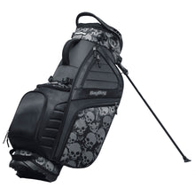 Load image into Gallery viewer, Bag Boy HB-14 Hybrid Stand Bag - Blk/Char/Skulls
 - 1