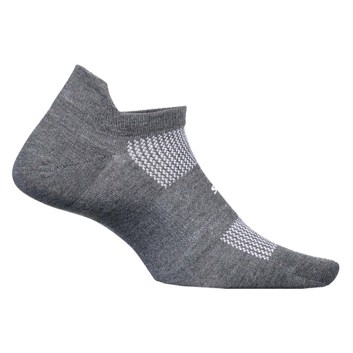 Feetures High Performance Cushion No Show Socks - HTHR GREY 058/XL
