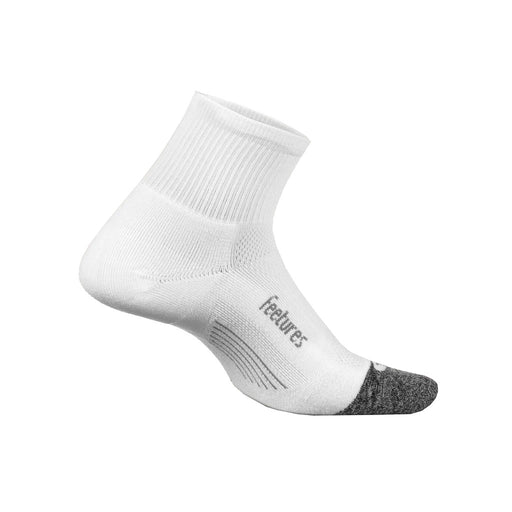 Feetures Elite Light Cushion Unisex Quarter Socks - WHITE 158/XL