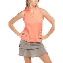 Load image into Gallery viewer, Lucky in Love Aspire Rib Womens Golf Tank Top - PEACH GLOW 805/XL
 - 1