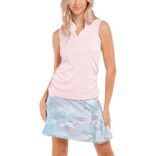 Load image into Gallery viewer, Lucky in Love Aspire Rib Womens Golf Tank Top - PINK SAND 685/XL
 - 4