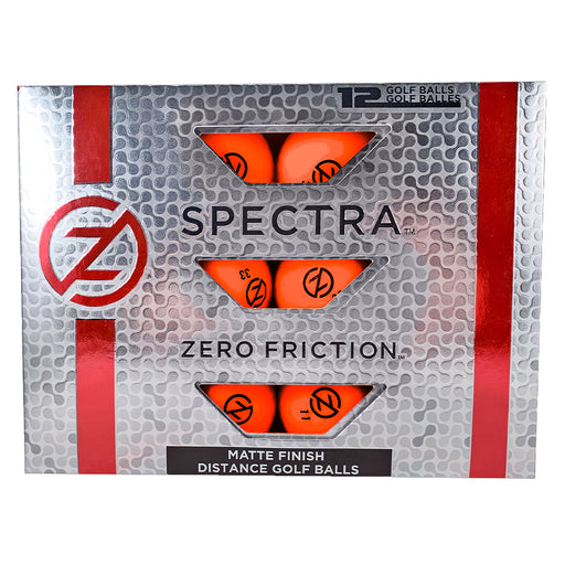 Zero Friction Spectra Golf Balls - Dozen - Orange