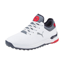 Load image into Gallery viewer, Puma ProAdapt AlphaCat Mens Golf Shoes - 13.0/Wht/Nvy Blz/Red/D Medium
 - 1