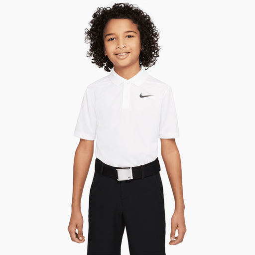 Nike Dri-FIT Victory Big Kids Boys Golf Polo - WHITE 100/XL