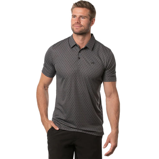 TravisMathew Two Hour Delay Mens Golf Polo - Htr Dk Gry 9hdg/XL