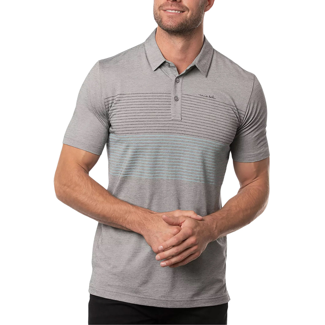 TravisMathew Quiet Nights Mens Golf Polo - Htr Md Gry 0hmd/XL