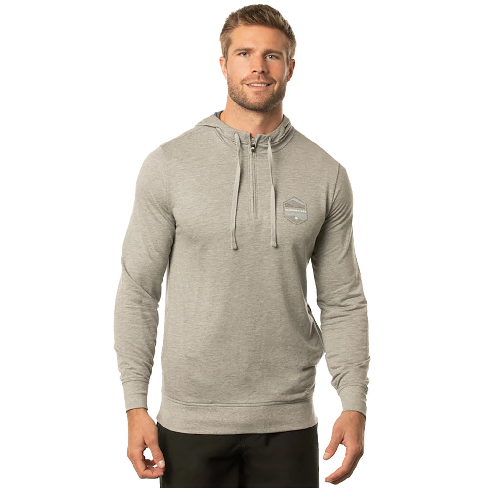 TravisMathew Dock and Roll Mens Golf Hoodie - Htr Lt Gry 0hlg/XL