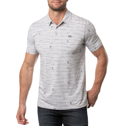 TravisMathew Draggin Anchor Mens Golf Polo - Htr Lt Gry 0hlg/XL