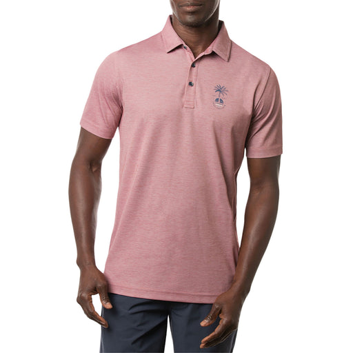 TravisMathew Long Weekend Mens Golf Polo - Htr Rby Wn 6hrw/XXL