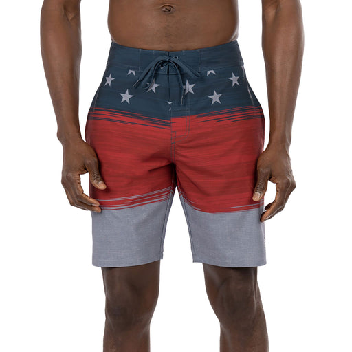 TravisMathew Starboard Shores Mens Boardshorts - Htr Blu Nt 4hbn/36