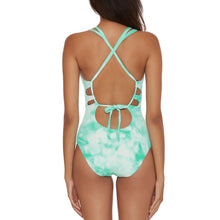 Load image into Gallery viewer, Becca Crystal Plunge Jasper One Piece Wmn Swimsuit
 - 2