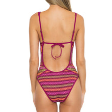 Load image into Gallery viewer, Becca Driftwood Plunge Pomegranat 1PC Wmn Swimsuit
 - 2